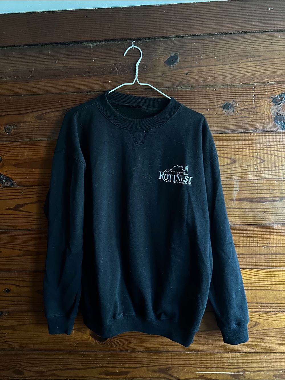 Vintage Australia Rottnest Island Black Crewneck Sweatshirt - Unbranded